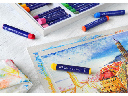 FABER-CASTELL Pastel à l'huile STUDIO QUALITY, étui de 12
