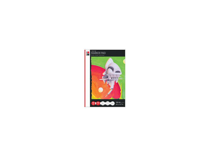 Marabu Bloc de papier pour marqueur Marker Pad GRAPHIX