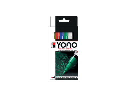 Marabu Feutre acrylique 'YONO', 1,5 - 3,0 mm, set de 6