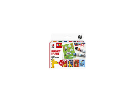 Marabu KiDS Set de peinture point à point Dot Pen 'Animaux'