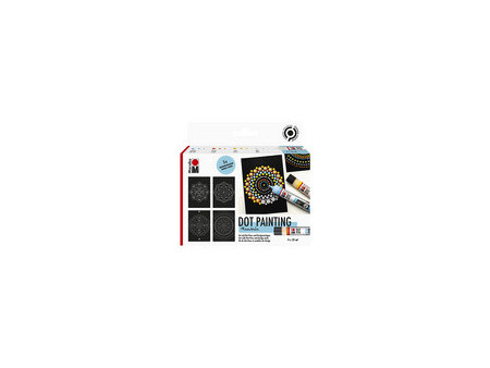 Marabu Kit de peinture point à point Dot Pen 'Mandala'
