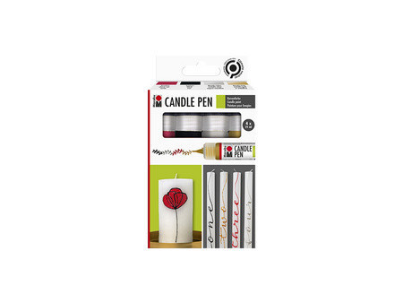 Marabu Marqueur Peinture pour bougie 'Candle Pen', par 4