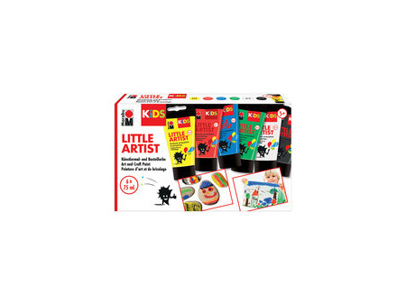Marabu KiDS Gouache pour enfants Little Artist, 75 ml, set