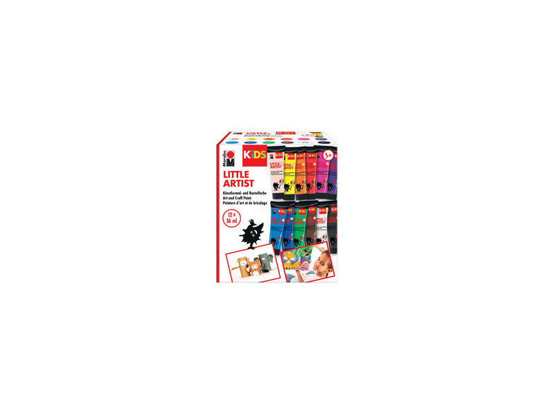 Marabu KiDS Gouache pour enfant Little Artist, 36 ml, set