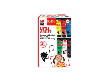 Marabu KiDS Gouache pour enfant Little Artist, 36 ml, set