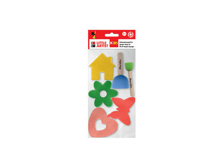 Marabu KiDS Set de tampons-éponges Little Artist, set de 6