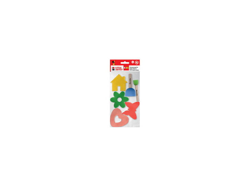 Marabu KiDS Set de tampons-éponges Little Artist, set de 6