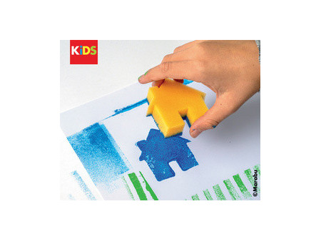Marabu KiDS Set de tampons-éponges Little Artist, set de 6