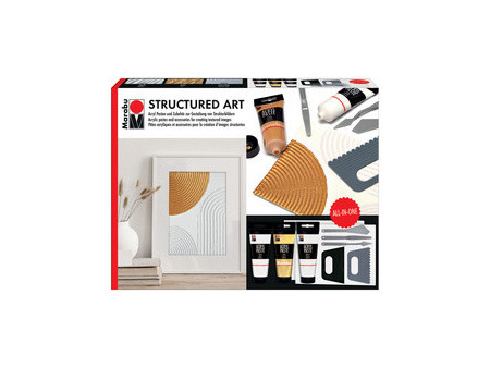 Marabu Kit de pâte acrylique STRUCTURED ART