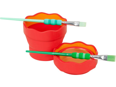 FABER-CASTELL Gobelet CLIC & GO, rouge