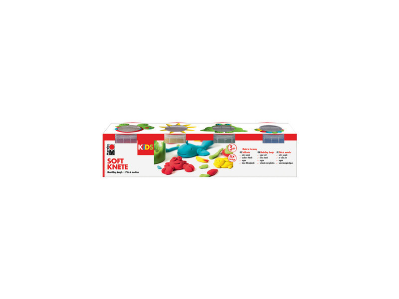 Marabu KiDS Set de pâte à modeler, couleurs de base