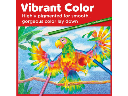 FABER-CASTELL Crayons de couleurs CASTLE, étui métal de 36