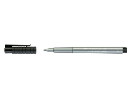 FABER-CASTELL Feutre PITT artist pen, argent