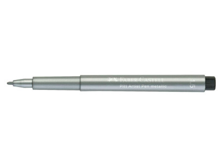 FABER-CASTELL Feutre PITT artist pen, argent