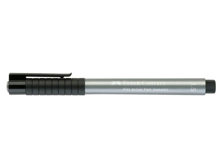 FABER-CASTELL Feutre PITT artist pen, argent
