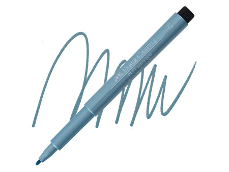 FABER-CASTELL Feutre PITT artist pen, bleu métallique