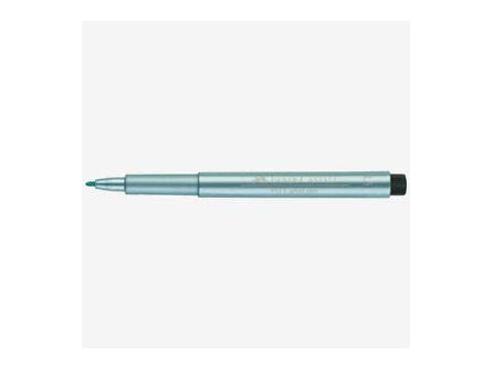 FABER-CASTELL Feutre PITT artist pen, bleu métallique