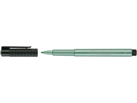 FABER-CASTELL Feutre PITT artist pen, vert métallique