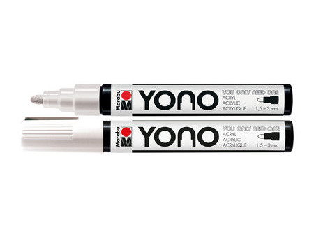 Marabu Marqueur acrylique 'YONO', 1,5 - 3,0 mm, blanc