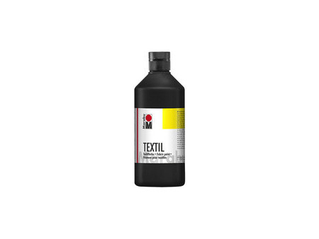 Marabu Peinture pour tissu 'Textil', flacon 500 ml, noir