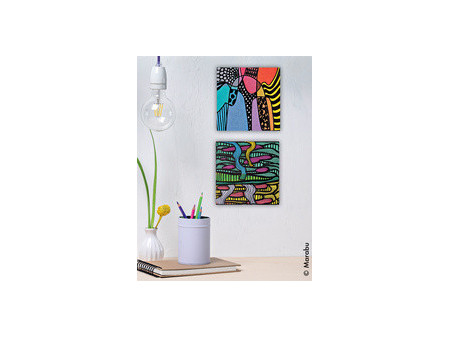 Marabu Kit acrylique Acryl Color Squeegee Art Power