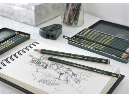 FABER-CASTELL Crayon CASTELL 9000 JUMBO, degré de dureté: HB