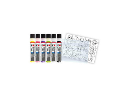 Marabu Kit Window Color fun & fancy 'Sweeties', 6x 25 ml