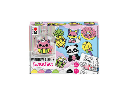 Marabu Kit Window Color fun & fancy 'Sweeties', 6x 25 ml