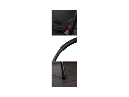 Bradas Escabeau pliable en acier, 4 niveaux, noir