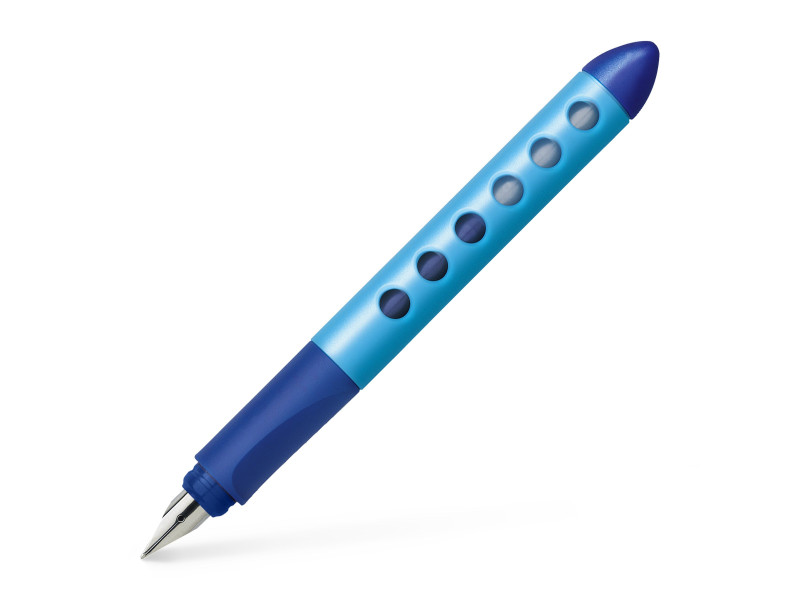 FABER-CASTELL Stylo plume éducatif Scribolino, bleu