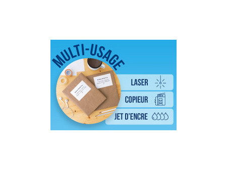 agipa Etiquette universelle, 99,1 x 38,1 mm, blanc