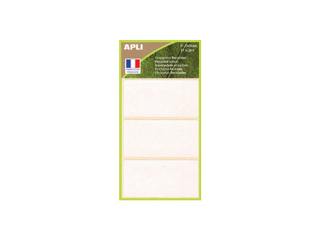 APLI Etiquette multi-usage, 34 x 75 mm, 100% recyclé, blanc