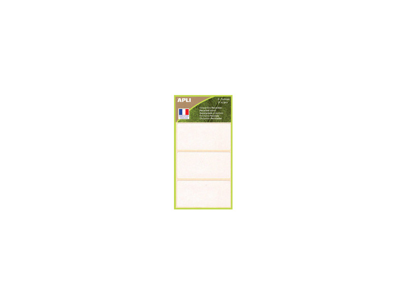 APLI Etiquette multi-usage, 34 x 75 mm, 100% recyclé, blanc