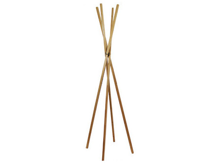 UNiLUX Porte-manteau TIPY, 4 patères, en bambou