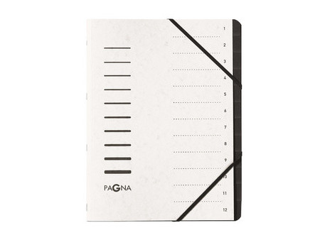 PAGNA trieur 'Sorting File', 12 compartiments, vert
