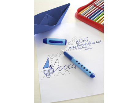 FABER-CASTELL Stylo plume éducatif Scribolino, mûre