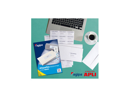 agipa Etiquette universelle, 105 x 49,39 mm, Pose Express