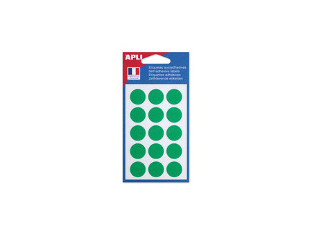 APLI Pastille de signalisation, diamètre: 19 mm, jaune