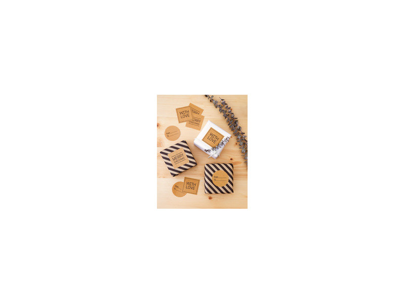 APLI Etiquette en papier kraft, 210 x 297 mm, kraft brun