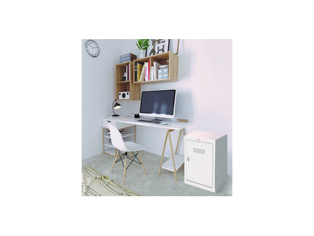 phoenix Casier cubique CL0644, serrure à clé, gris clair