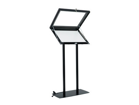 EUROPEL Vitrine pour menu, à pose libre, 2 x A4