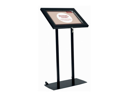EUROPEL Vitrine pour menu, à pose libre, 2 x A4