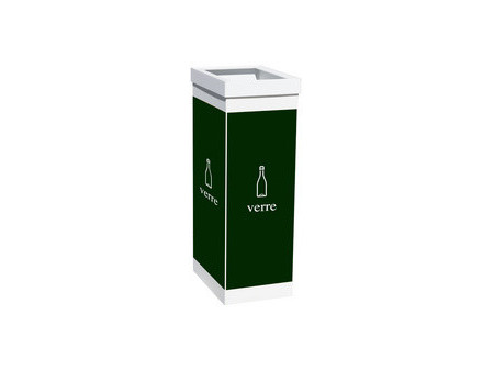 PAPERFLOW Collecteur pour tri sélectif verre, blanc