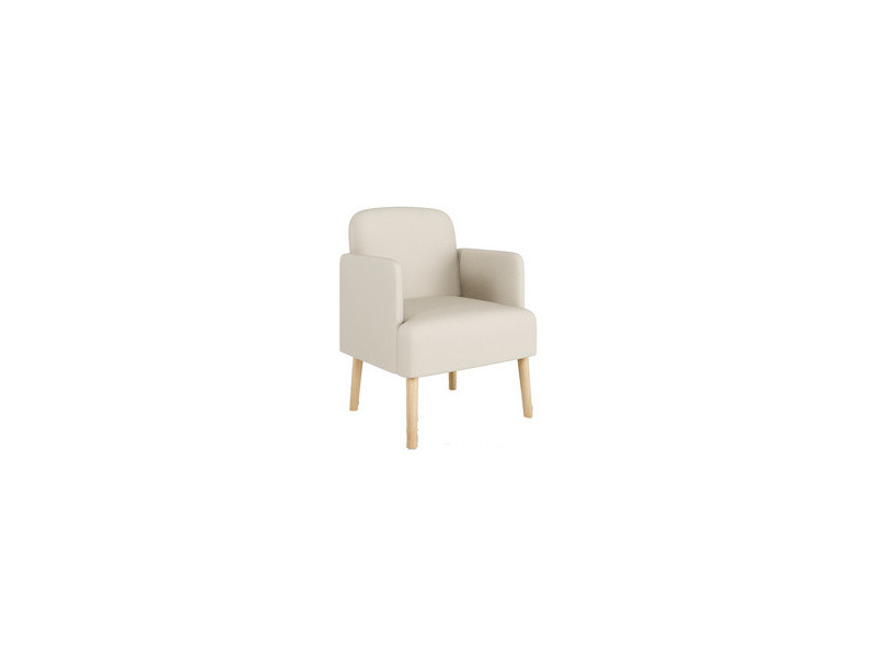PAPERFLOW Fauteuil visiteur Brooks, simili cuir, bleu