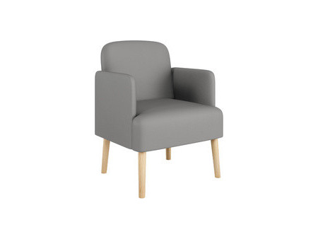 PAPERFLOW Fauteuil visiteur Brooks, simili cuir, vert