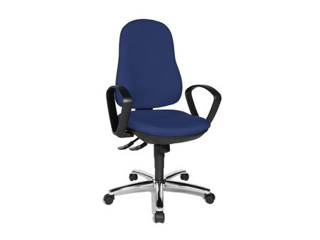 Topstar Fauteuil de bureau 'Synchro Steel', bleu roy