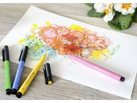 FABER-CASTELL Feutre PITT artist pen, jaune de cadmium