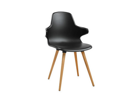 Topstar Chaise visiteur 'T 2020', gris foncé / hêtre