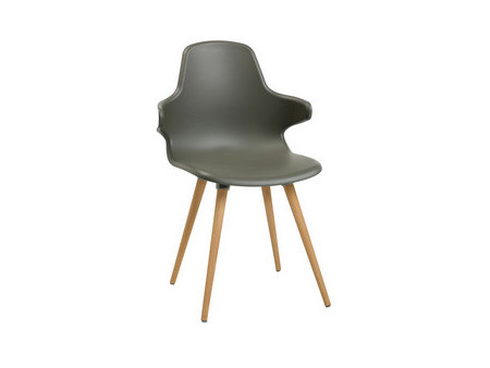 Topstar Chaise visiteur 'T 2020', gris foncé / hêtre