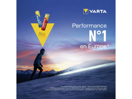 VARTA Pile alcaline Longlife Power, micro (AAA), pack éco
